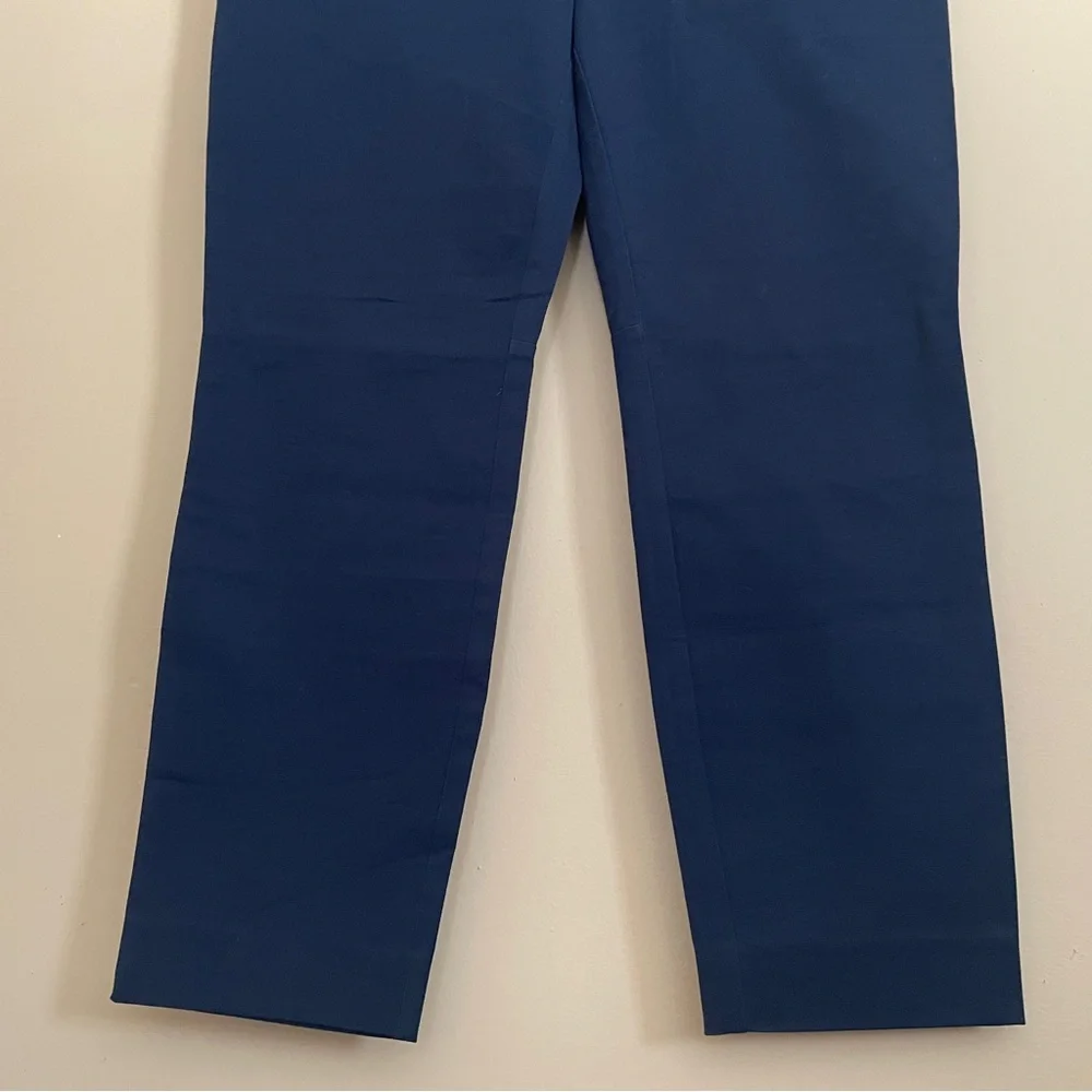 J. Crew Navy Blue Winnie Crop Ankle Pants Size 8 Office Stretch NWT H5159